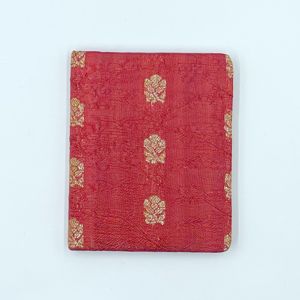 Silk Sari Journal - Small (Red)