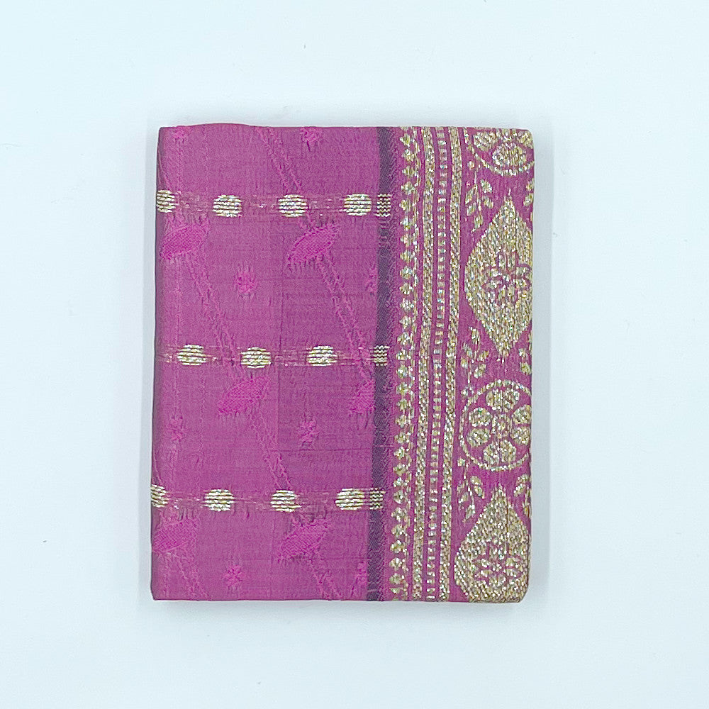 Silk Sari Journal - Small (Pink)