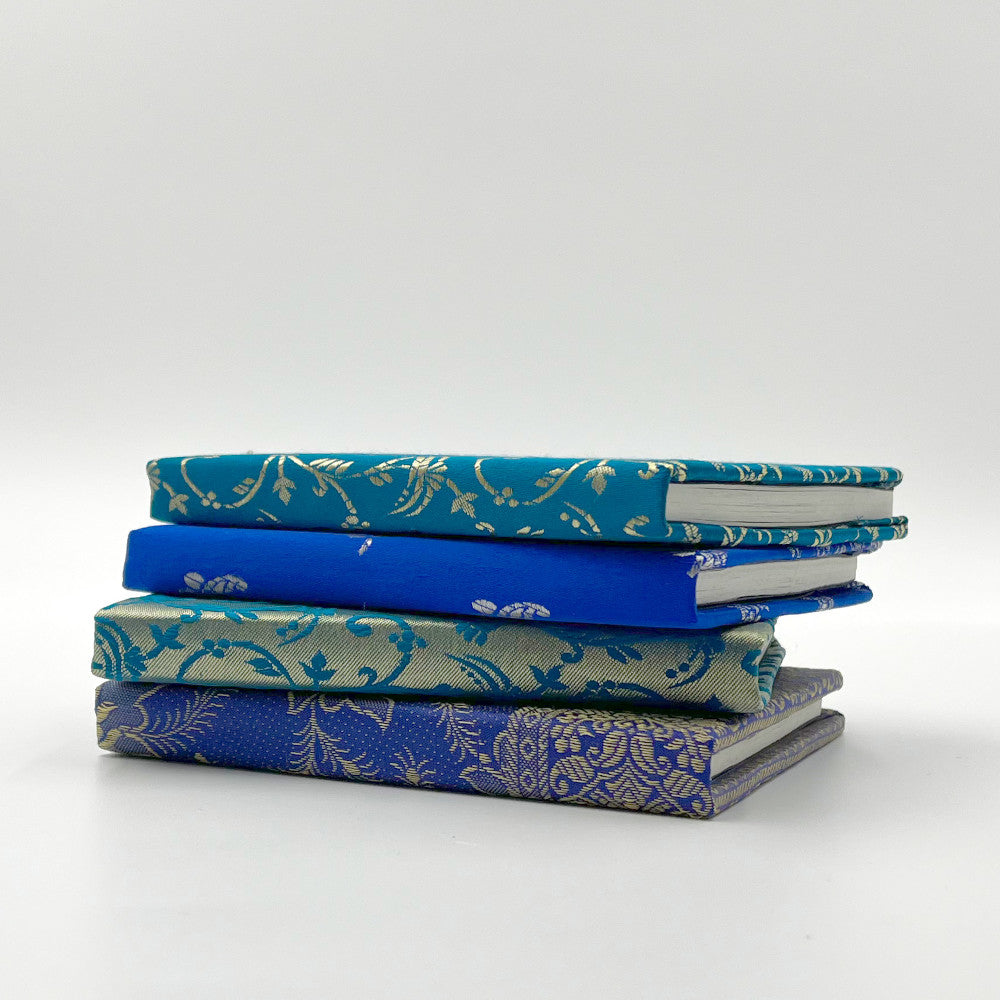 Silk Sari Journal - Small (Blue)