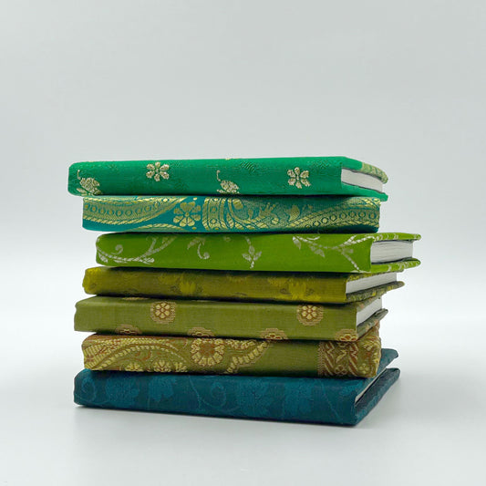 Silk Sari Journal - Small (Green)