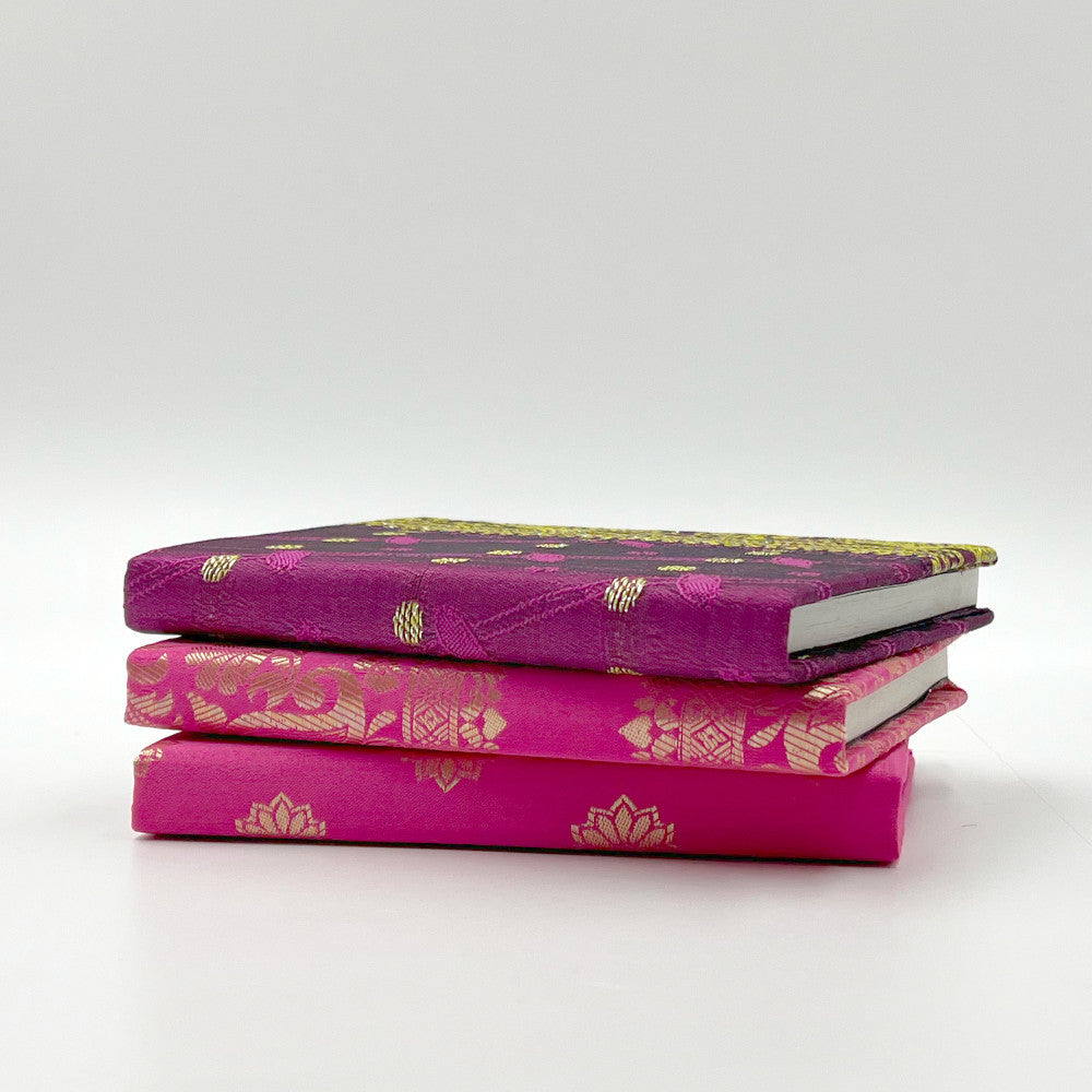 Silk Sari Journal - Small (Pink)