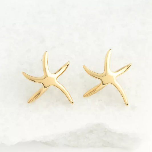 Starfish Hope Studs in Gold