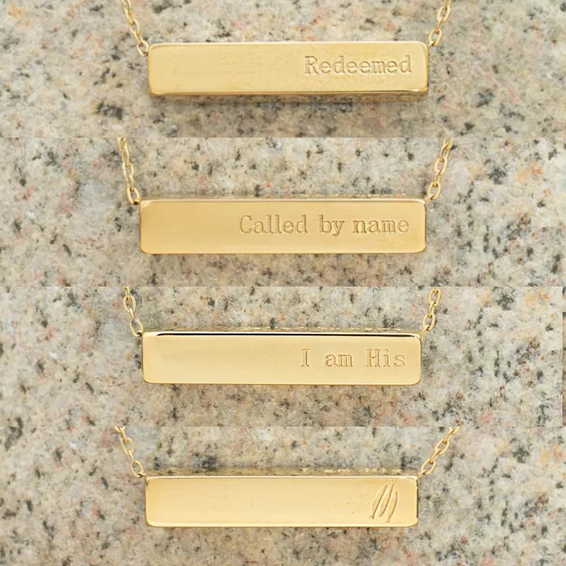 The Chosen Four-Sided Gold Necklace