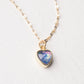 Wear Blue Gold Heart Necklace
