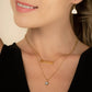 Wear Blue Gold Heart Necklace