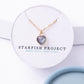 Wear Blue Gold Heart Necklace