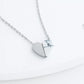 Alexis Silver Heart Necklace Product Shot