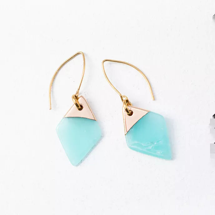 Brave Earrings in Aqua Product Shot