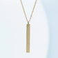 Faith, Hope, Love Gold Bar Necklace Product Shot