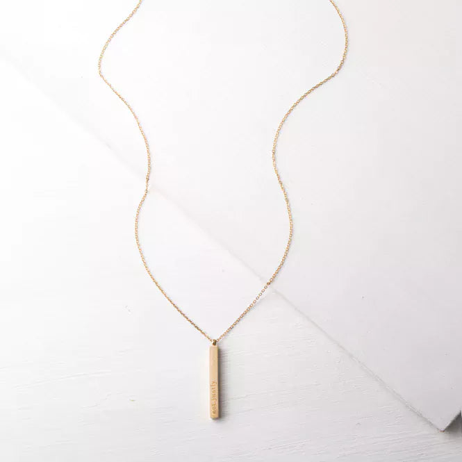 Give Justice Gold Bar Necklace Product Shot
