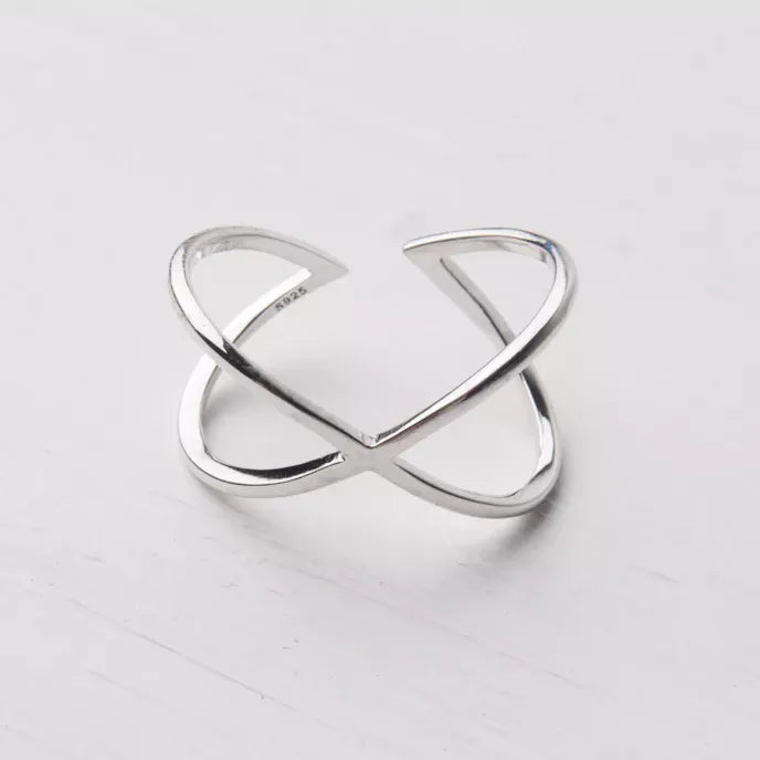Infinity Silver Ring Product Shot