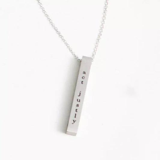 Justice Bar Necklace