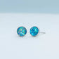 Lora Blue & Silver Studs Product Shot