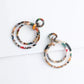 Margot Multicolored Resin Dangle Earrings Product Shot