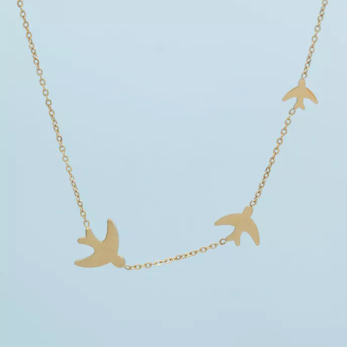Sparrow Gold Necklace Product Shot