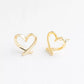 With Love Stud Earrings Product Shot