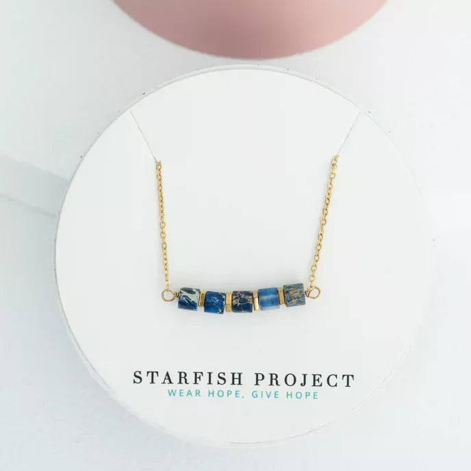 Your New Favourite Necklace in Emperor Blue Box Shot