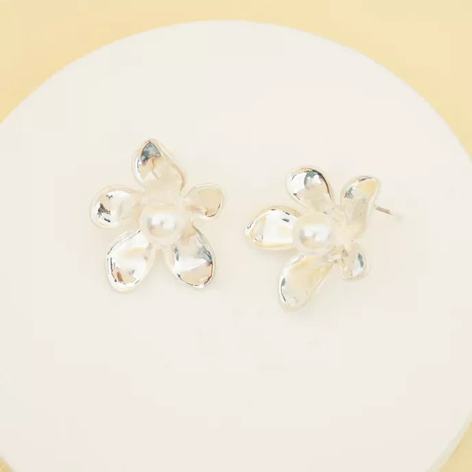 Hope In Bloom Earrings in Silver Product Shot