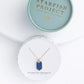 Ink Stone Necklace in Cobalt Blue Box Shot