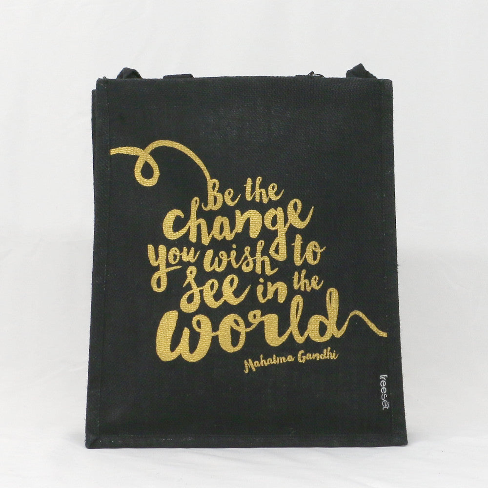 Be the Change Jute Bag
