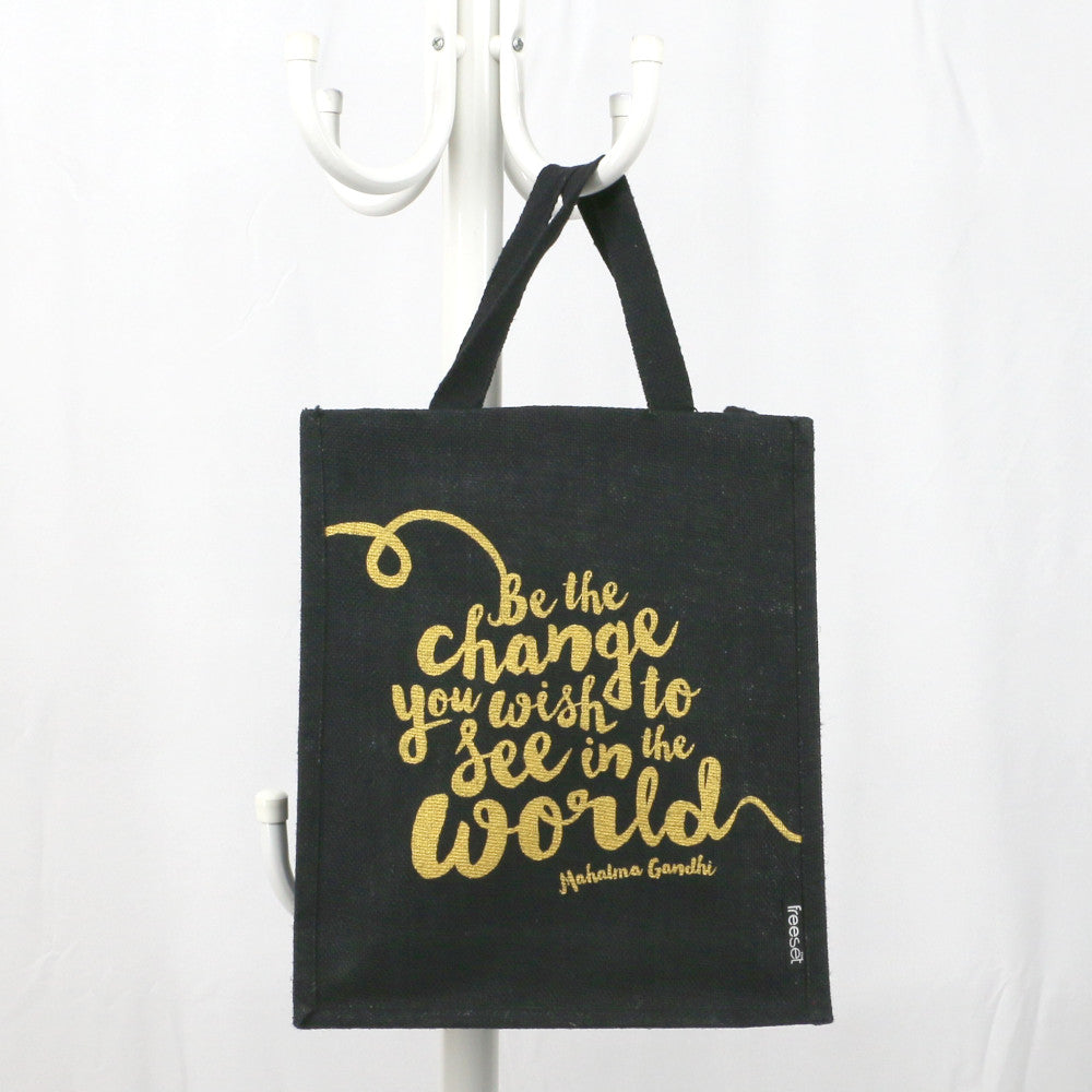 Be the Change Jute Bag