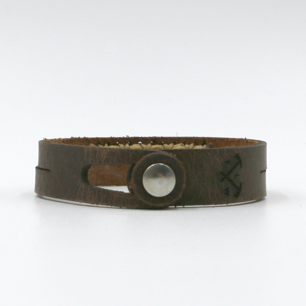 Love - Two-Strand Leather Wristband