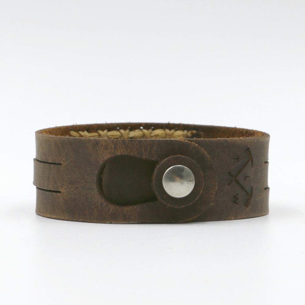 Hope - Three-Strand Leather Wristband