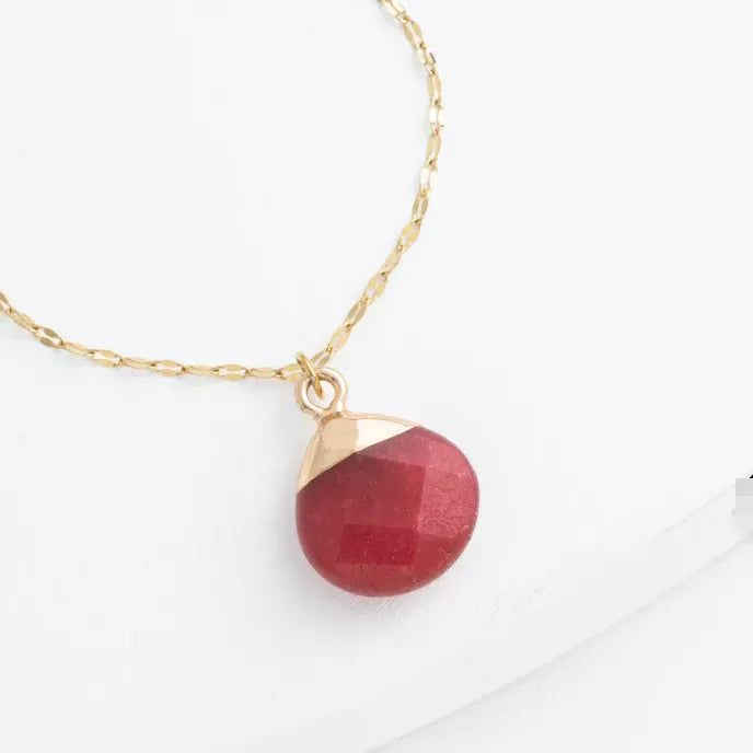 Wish Necklace in Pomegranate Product Shot